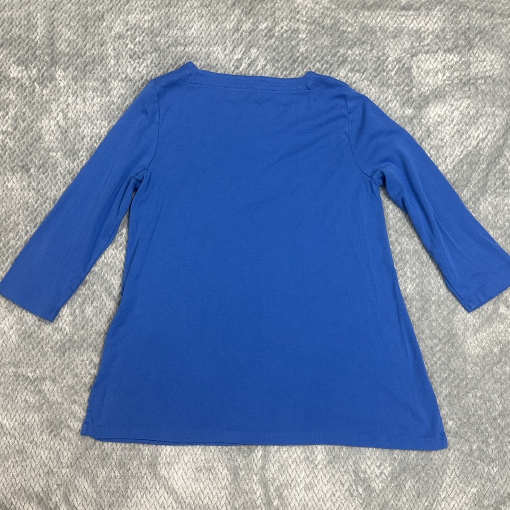 Lot Of 2 Chicos Large Pima Cotton Shirts Basic Closet Staple Lot Top Size 2 - Picture 9 of 9